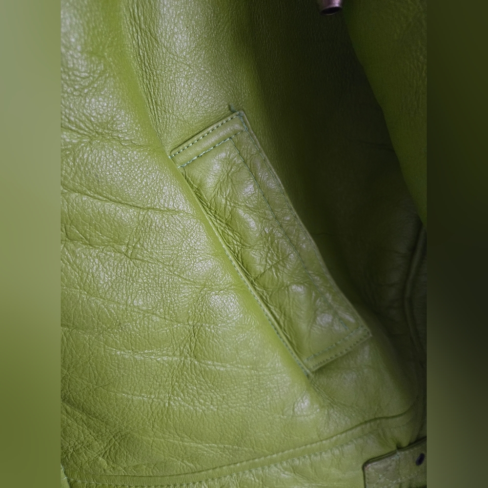 Vintage Shearling Bomber Jacket - image 7